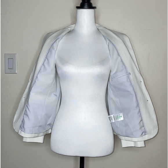 J.Crew Factory Two-button blazer Color White BO095 Size 6 - Picture 9 of 15